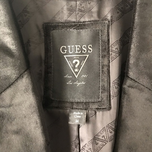 Guess Men’s Velvet Blazer - Picture 7 of 9